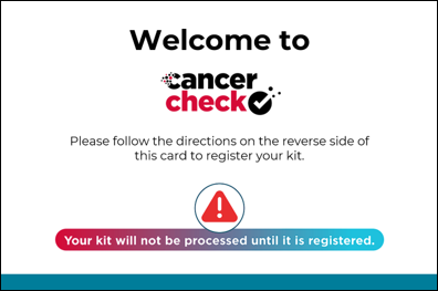 Registration Card Front