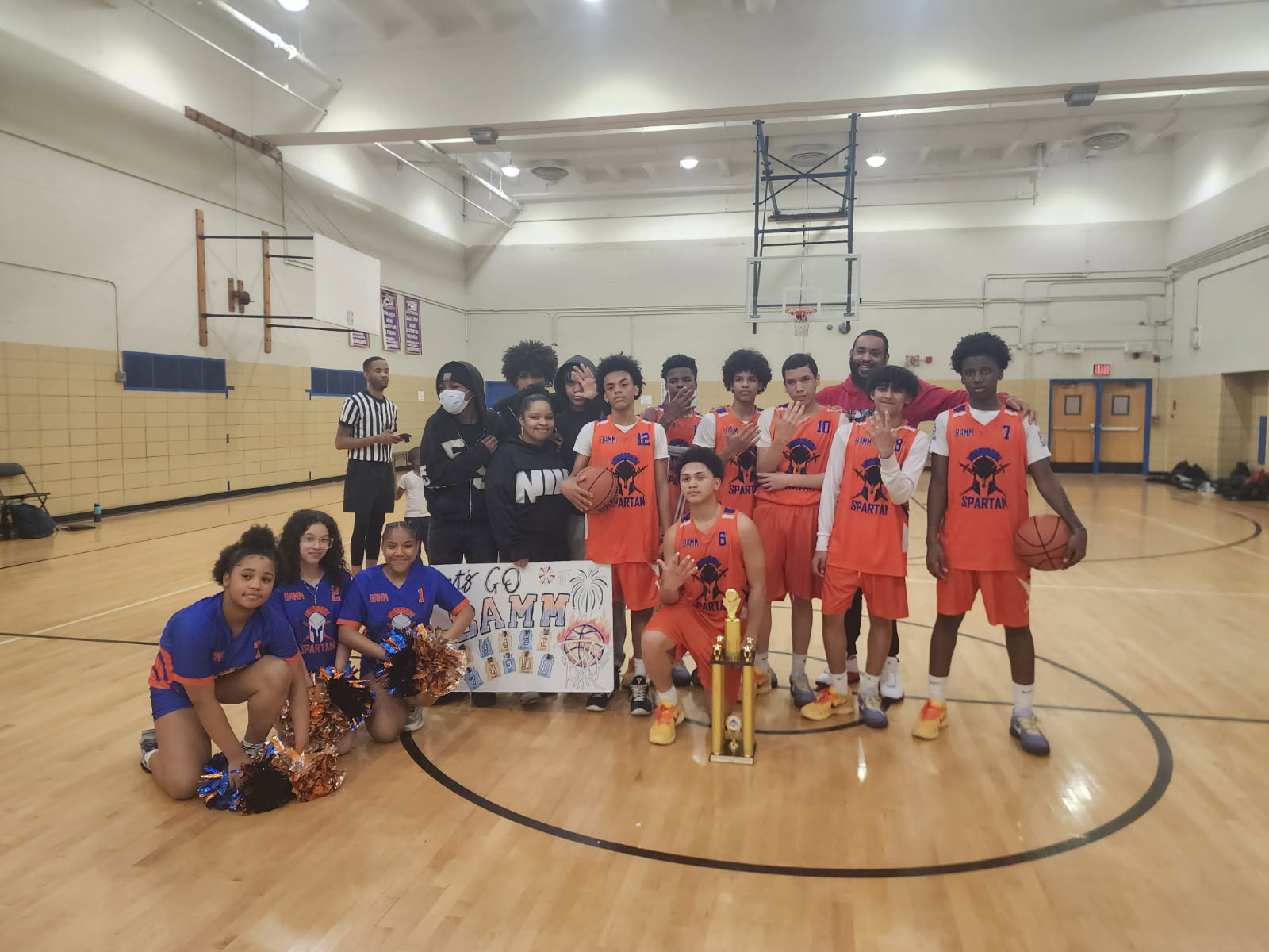 BAMM Boys Varsity Basketball Team - District 8 Champions