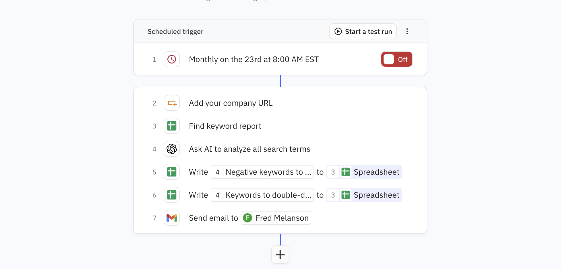 Google Ads Keyword Cleaner