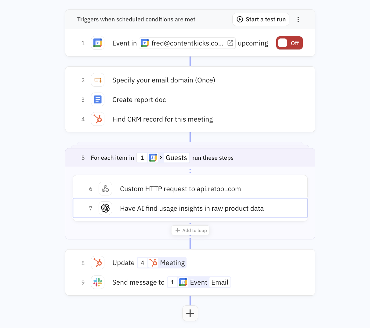 Meeting prep - product usage insights