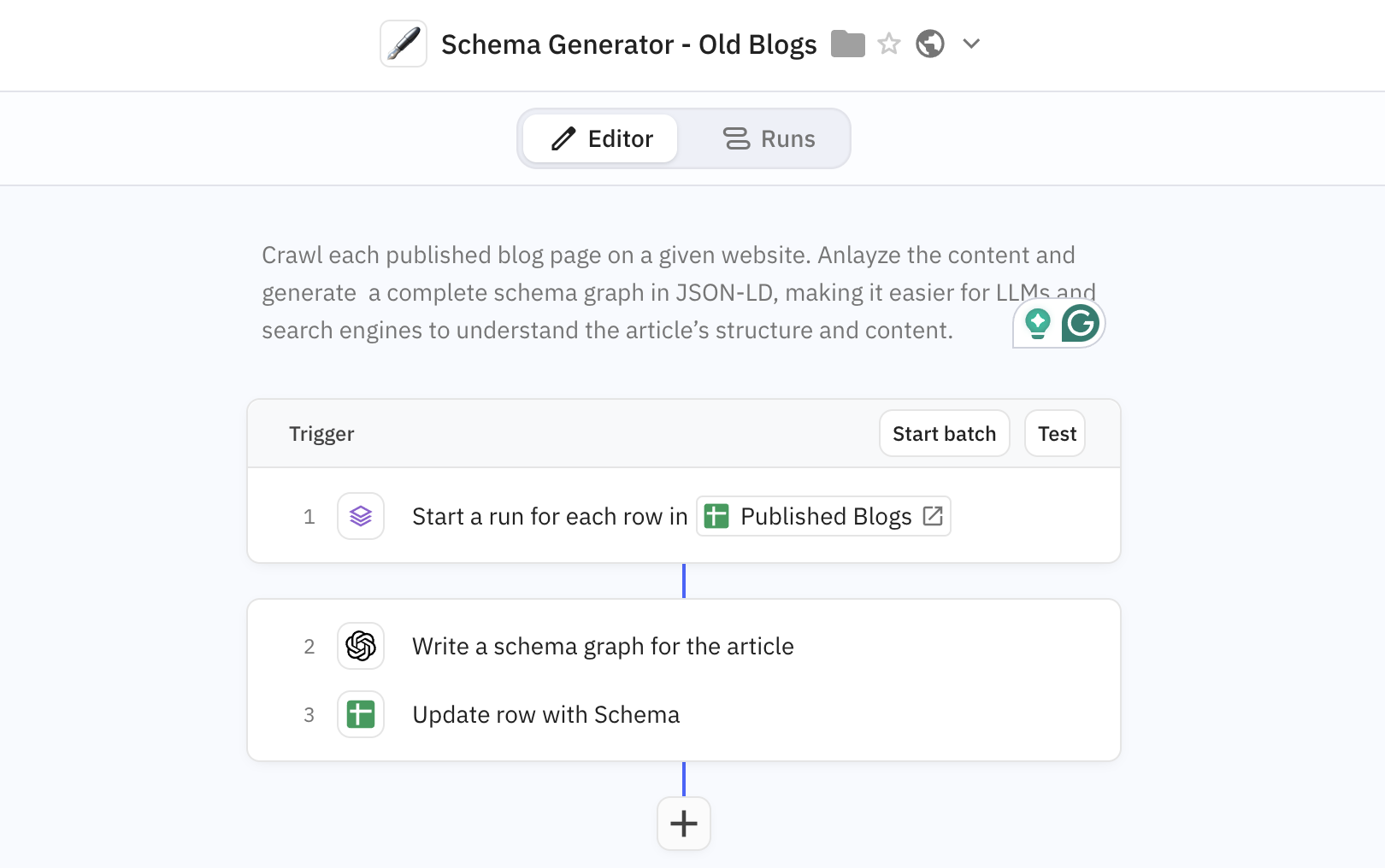 Write a Schema for Old Blogs