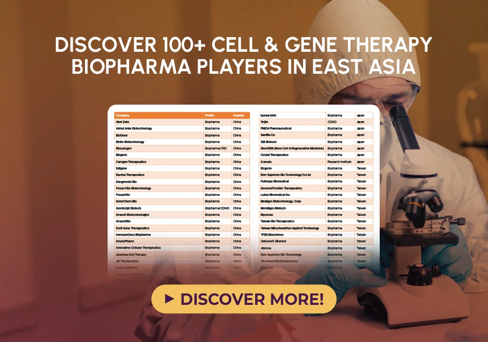 CGTea2026: e-Book: Discover 100+ CGT Biopharma Players in East Asia