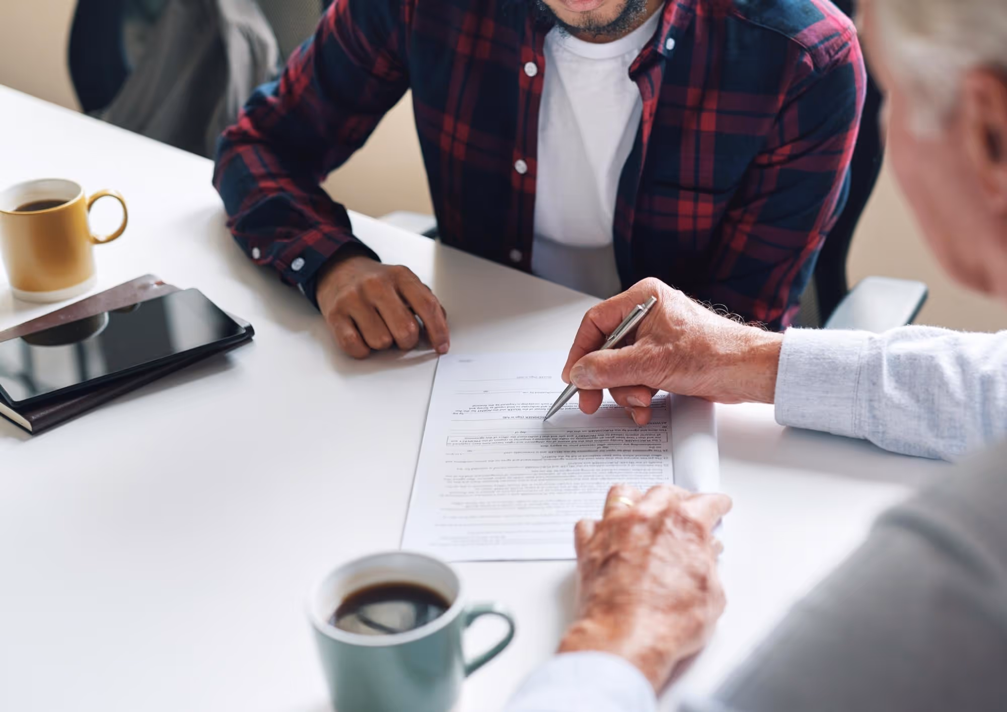 Client speaking over contract