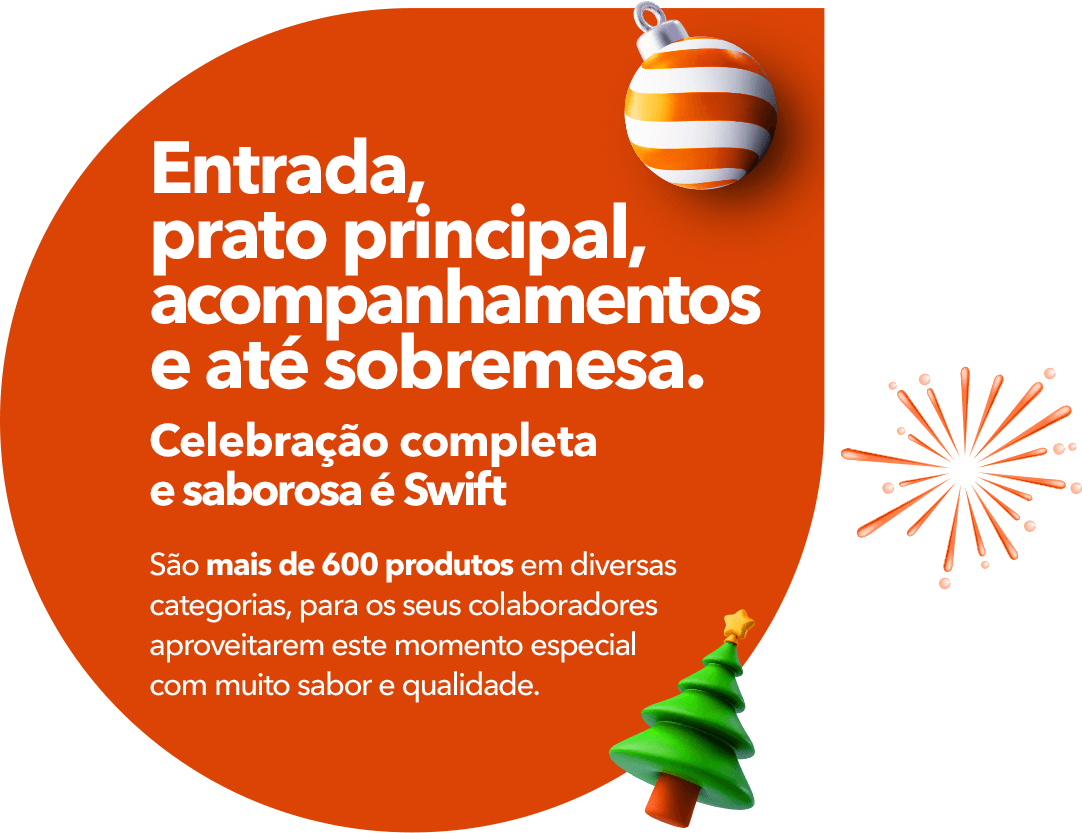 Entrada, prato principal e acompanhamentos e até a sobremesa,