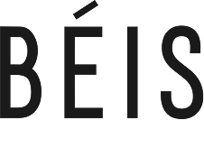 BEIS brand logo in black text with an accent on the E.