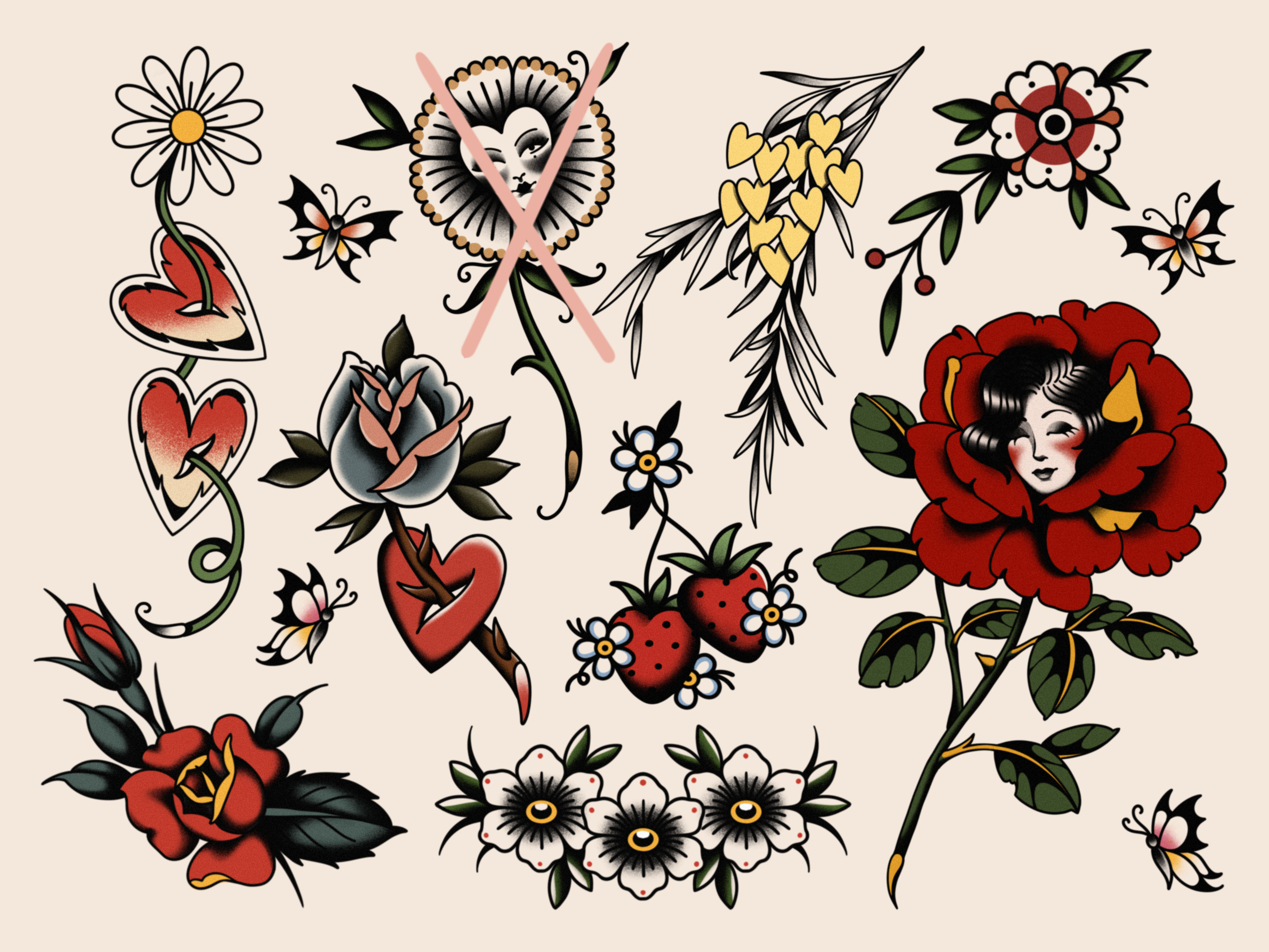 available designs for tattooing