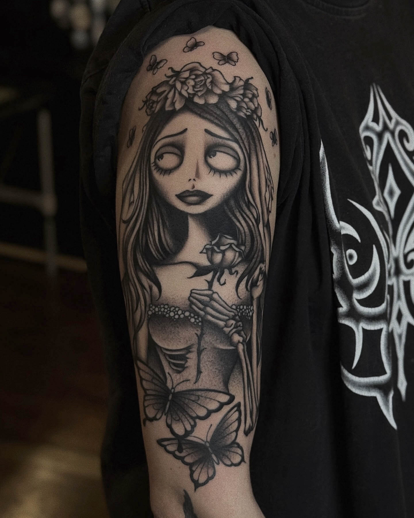 Tattoo of Tim Burton's Corpse Bride