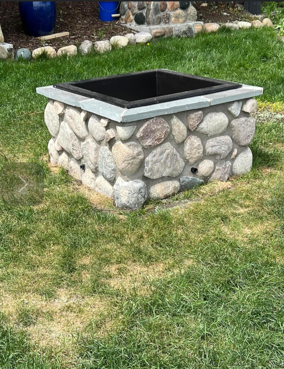 Roundstone fireplace