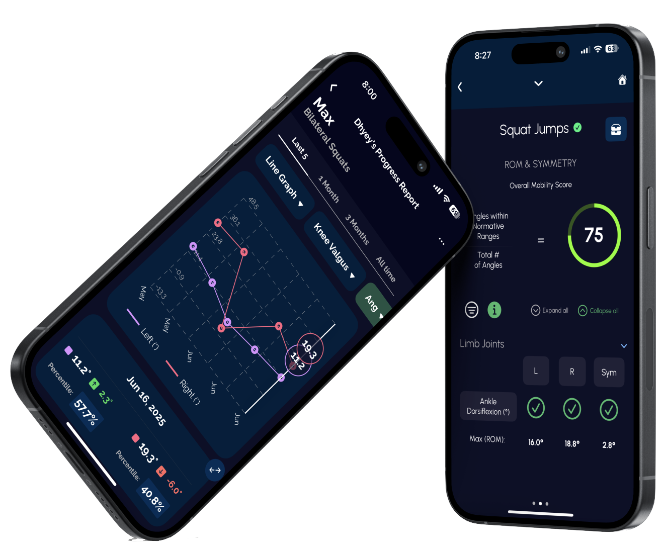 valor app screens on phone