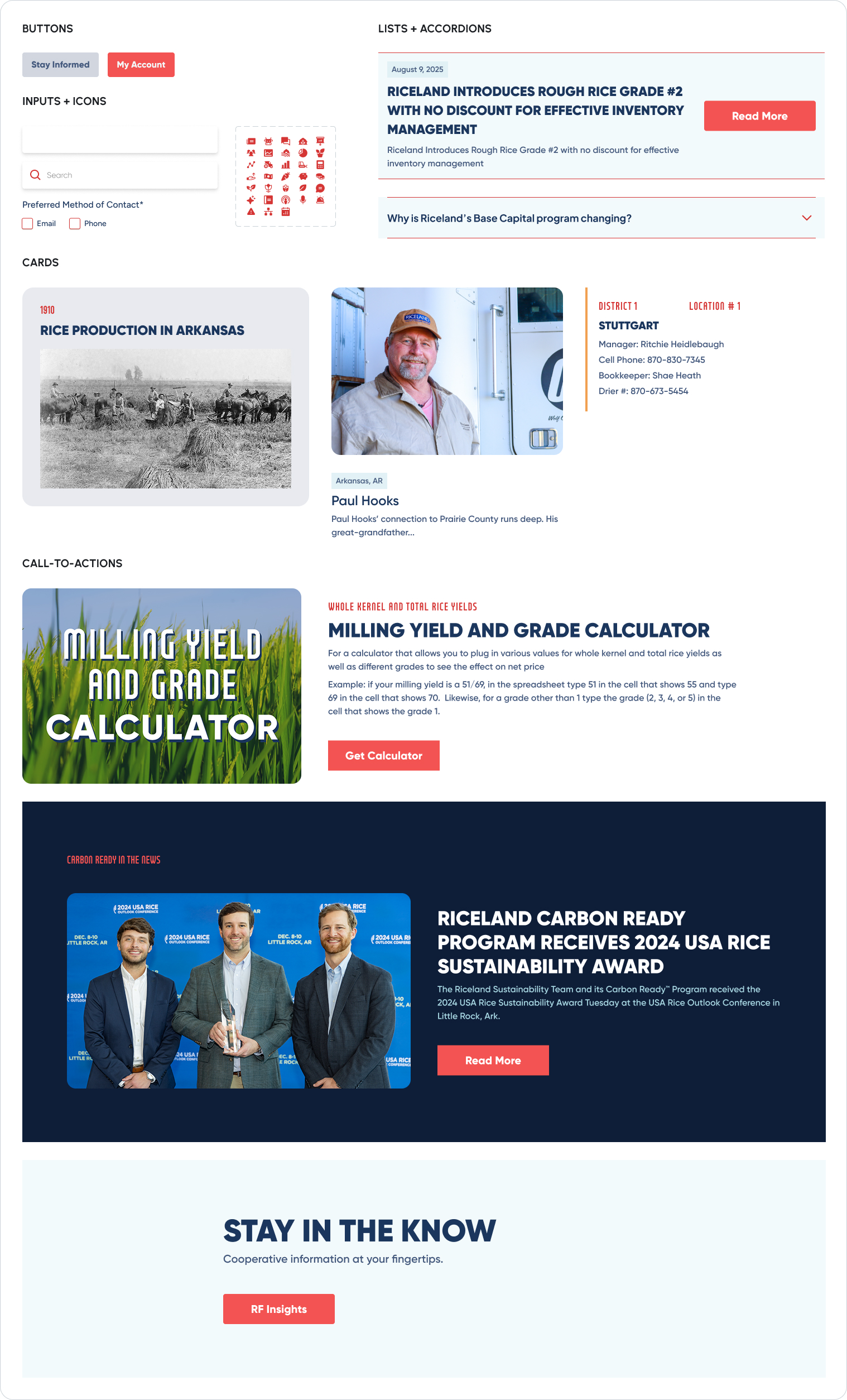 Figma snapshots of modular components.