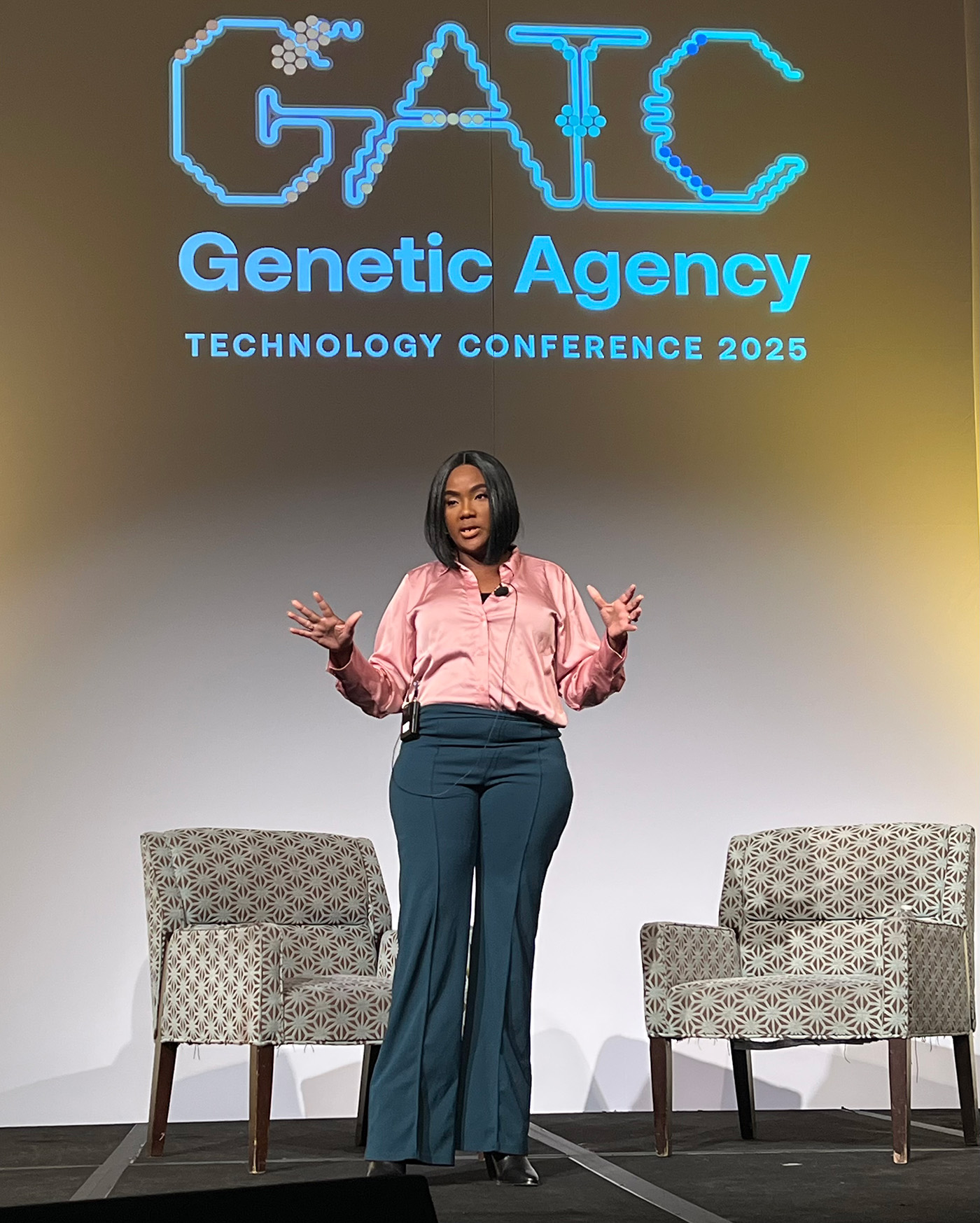 Victoria Gray speaking at GATC 2025