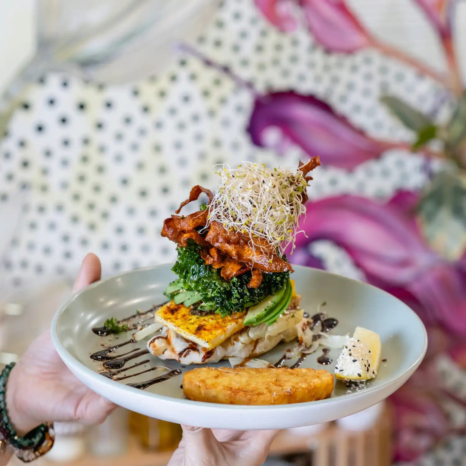 croffle stack of the lunch menu