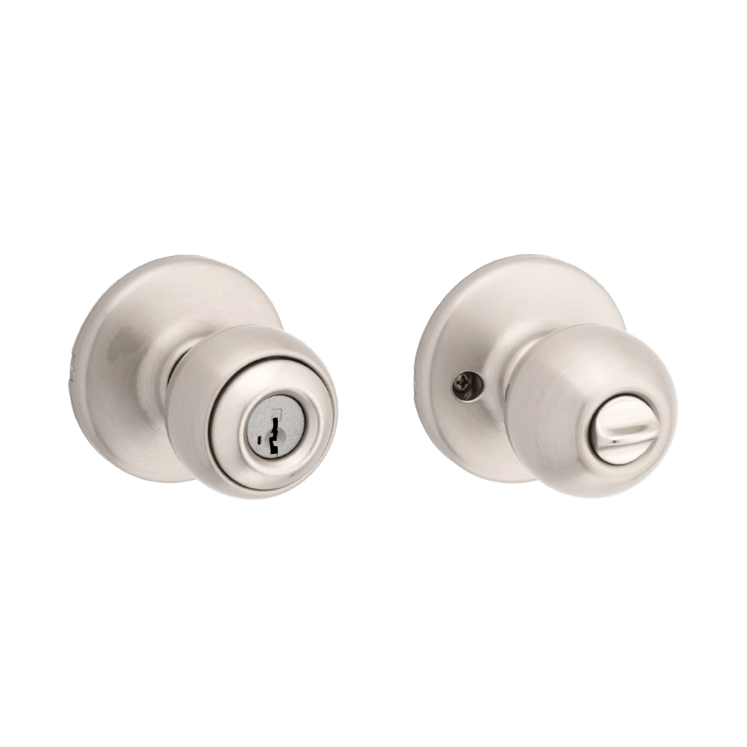 Polo Entry Door Knob with Pin & Tumbler Lock and Key