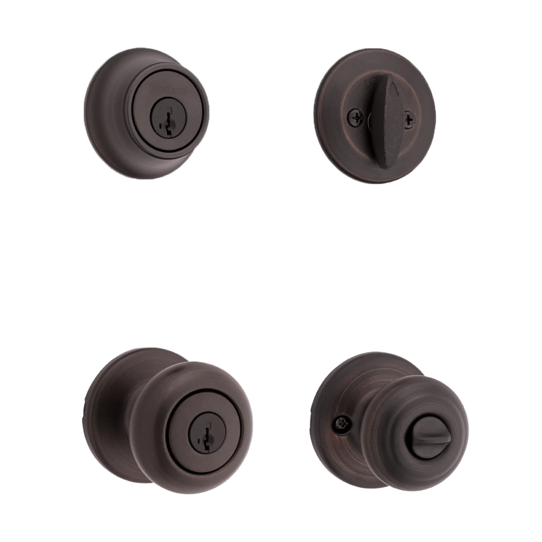 Cove Knob and Deadbolt Keyed One Side with SmartKey