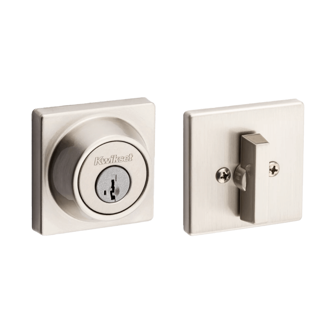 660 Contemporary Square Deadbolt - Keyed One Side - Featuring SmartKey
