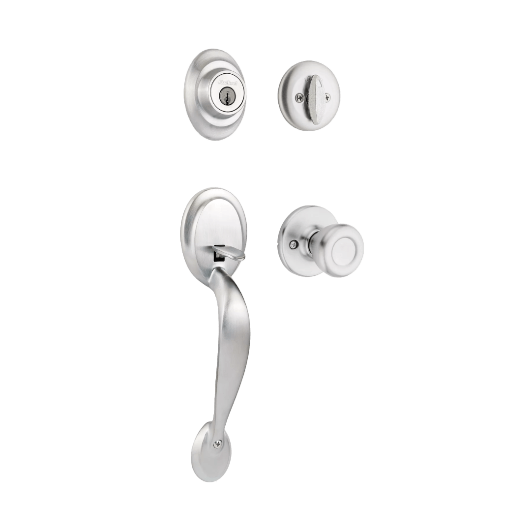 Dakota Handleset with Tylo Knob - Deadbolt Keyed One Side with SmartKey