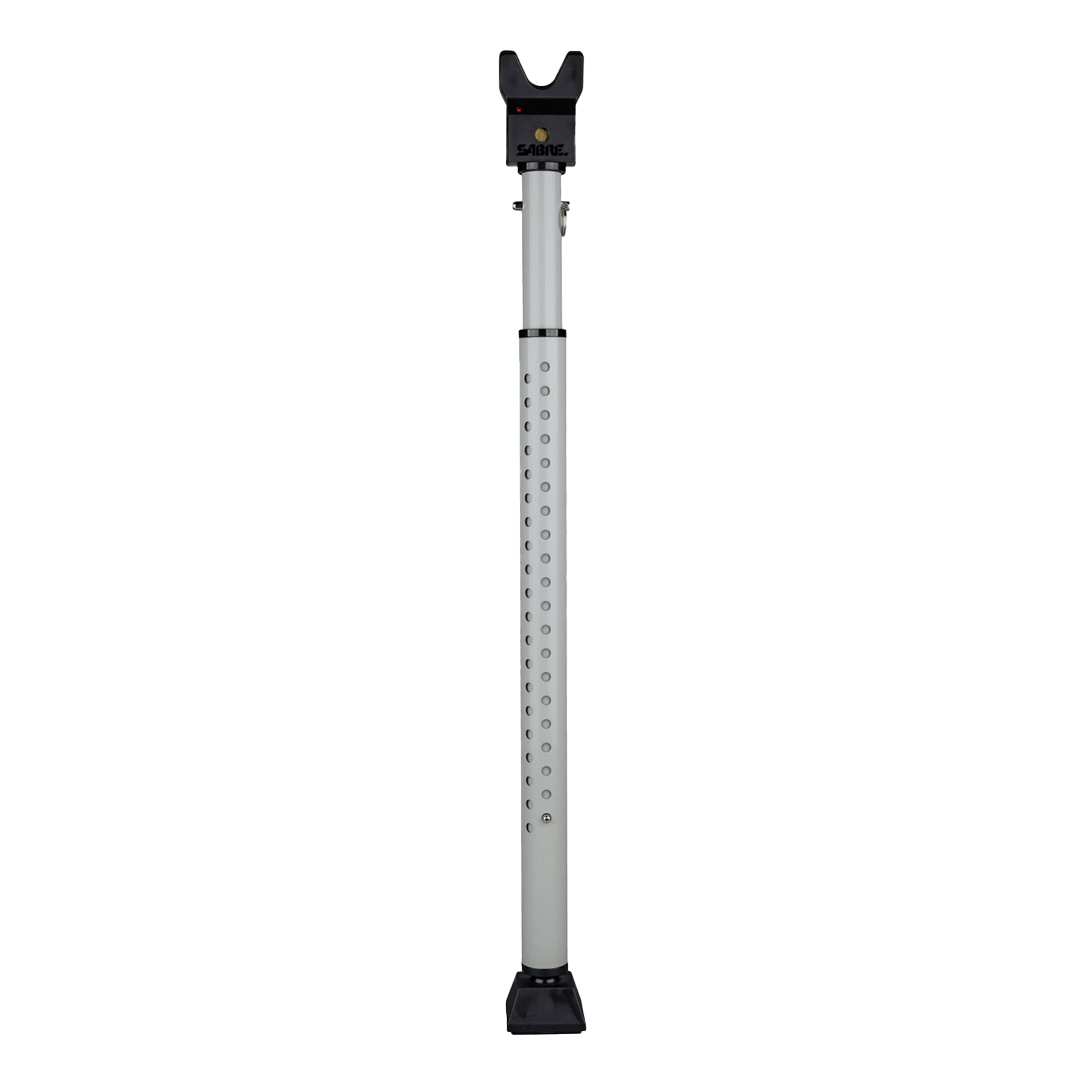 Adjustable 2-in-1 Door Security Bar with Vibration Detecting Alarm