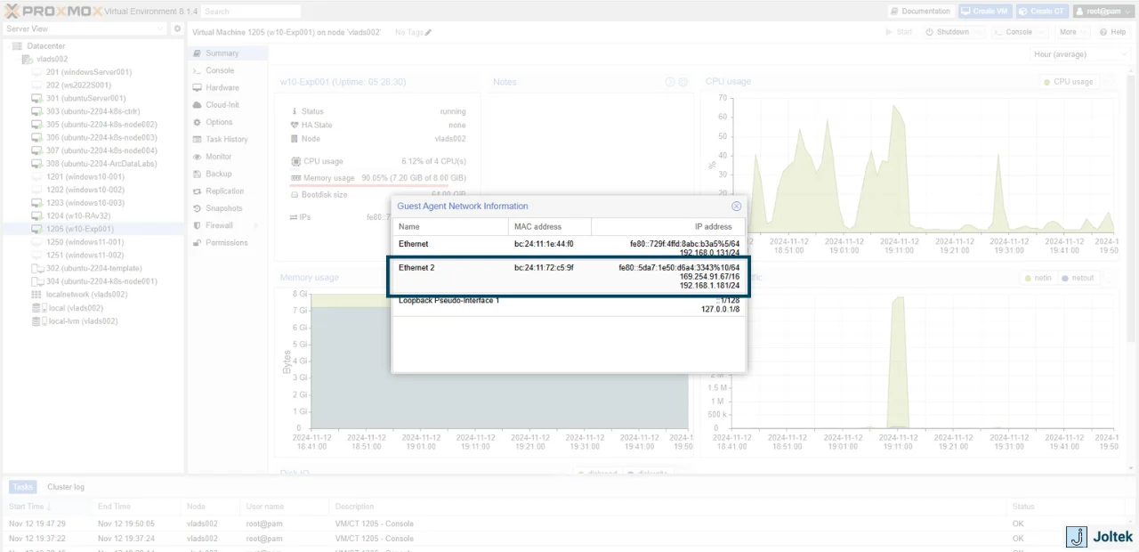 Figure 21 - Installing a Windows VM on a DELL PowerEdge R730xd with Proxmox | Configuring Network Adapter on Windows