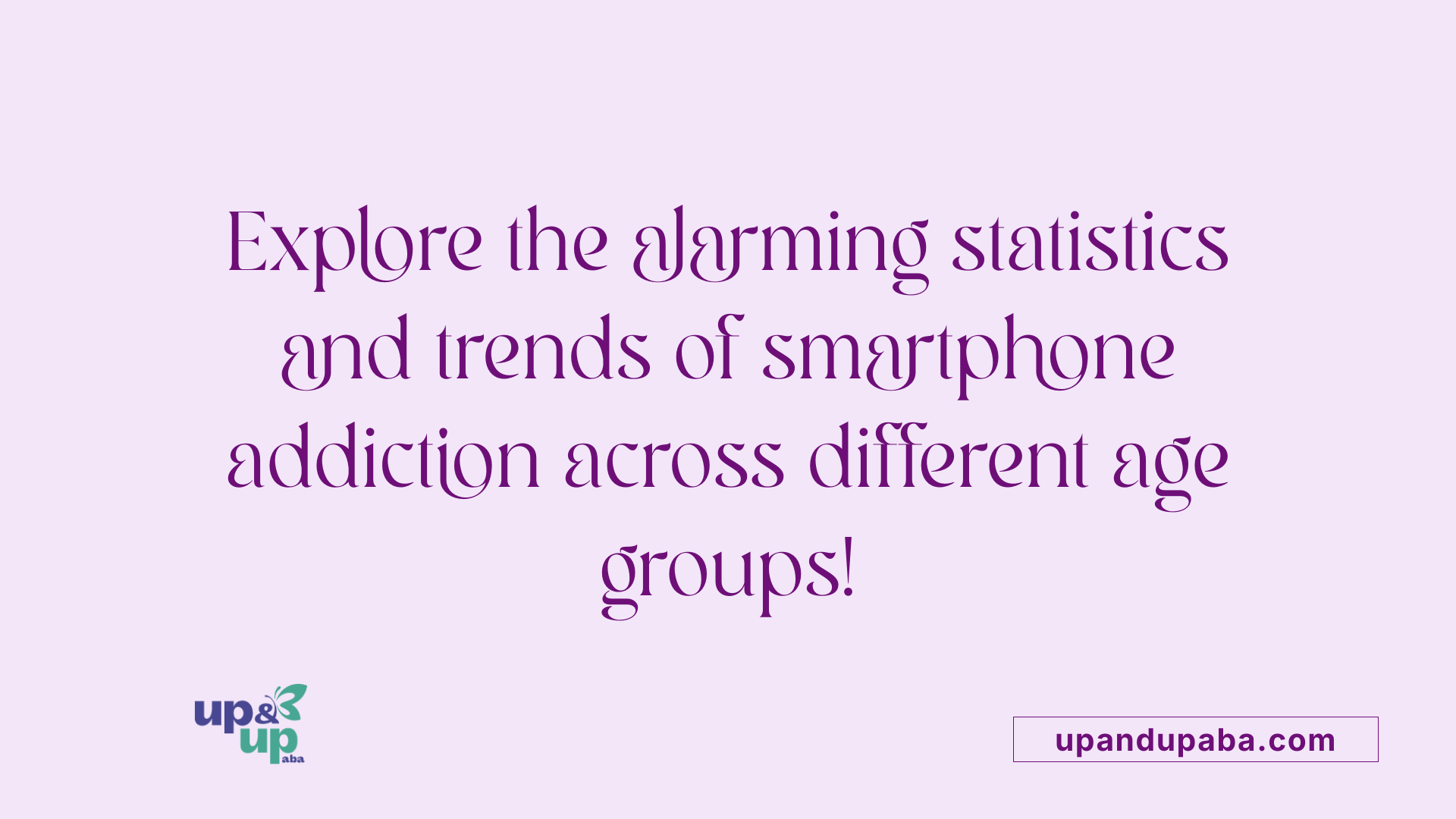 Explore the alarming statistics and trends of smartphone addiction across different age groups!