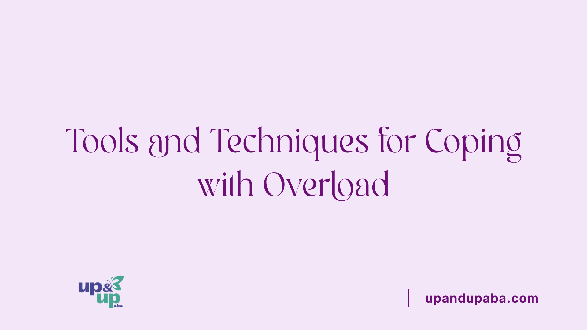 Tools and Techniques for Coping with Overload
