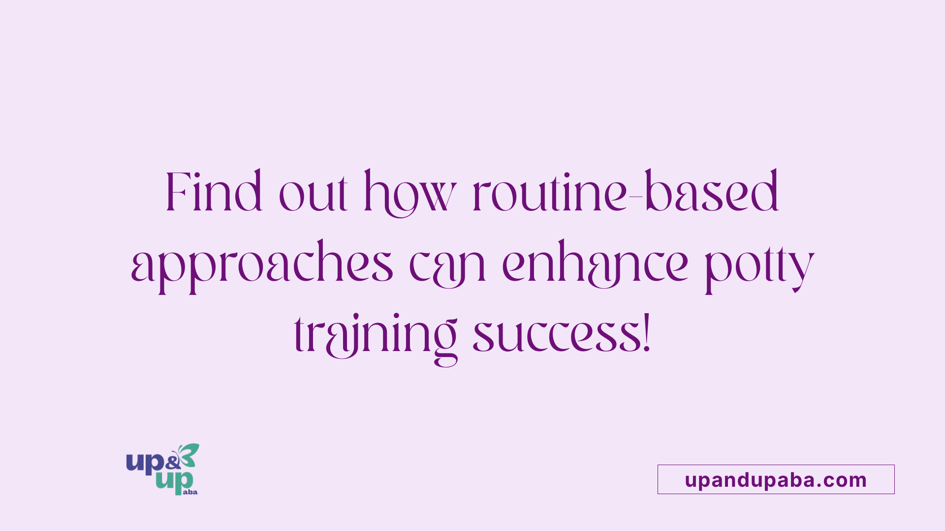 Find out how routine-based approaches can enhance potty training success!