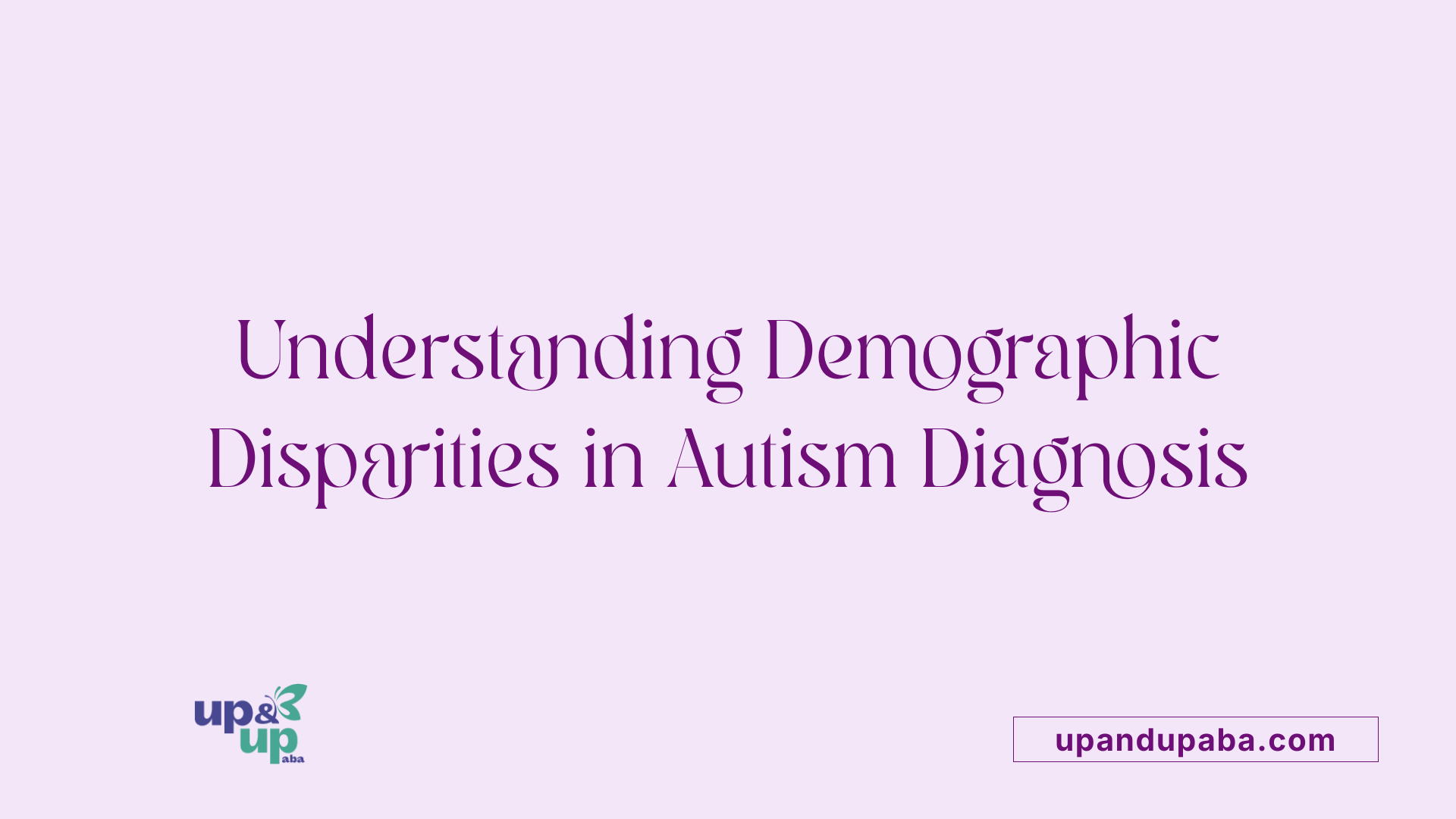 Understanding Demographic Disparities in Autism Diagnosis