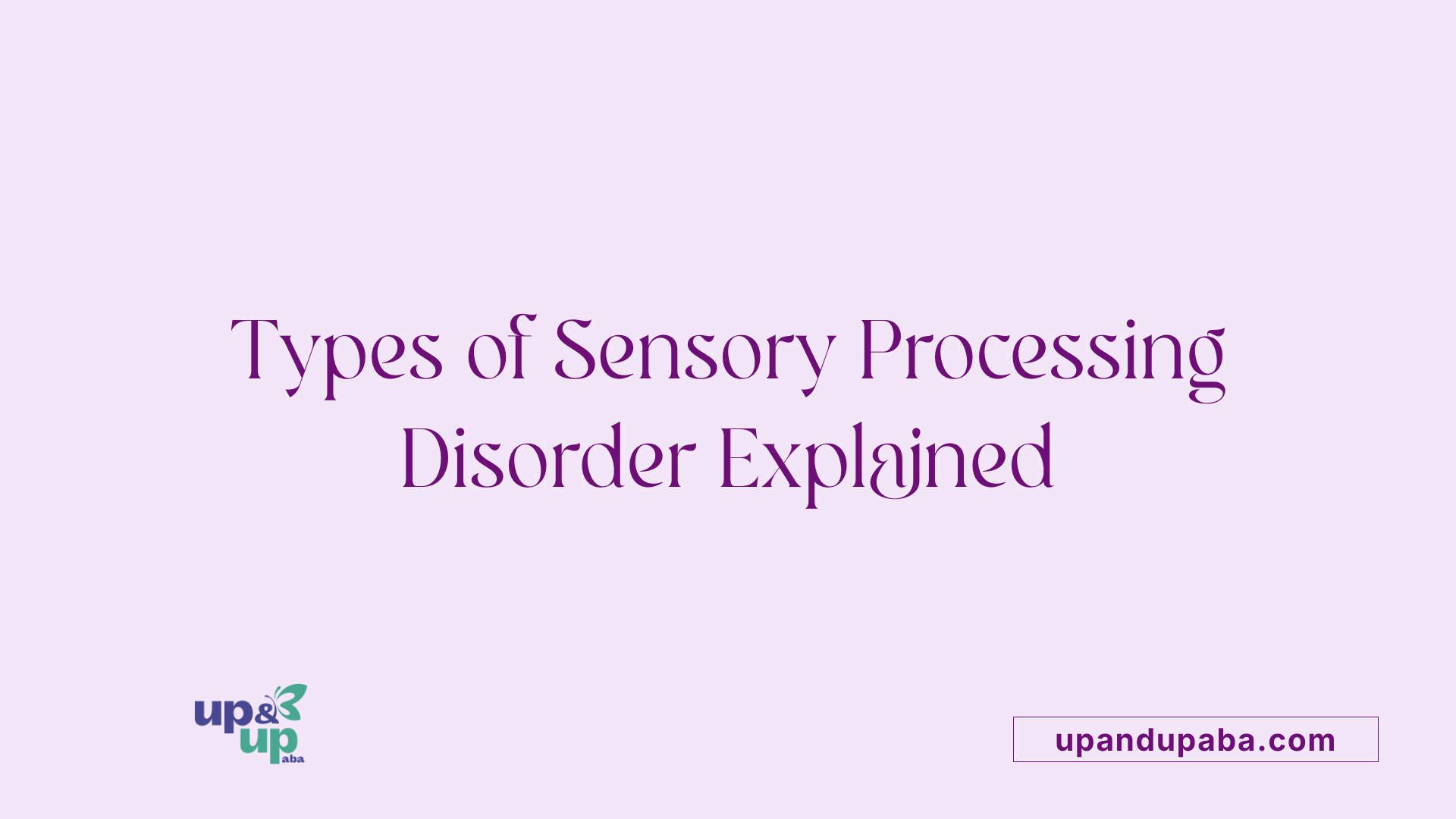 Types of Sensory Processing Disorder Explained
