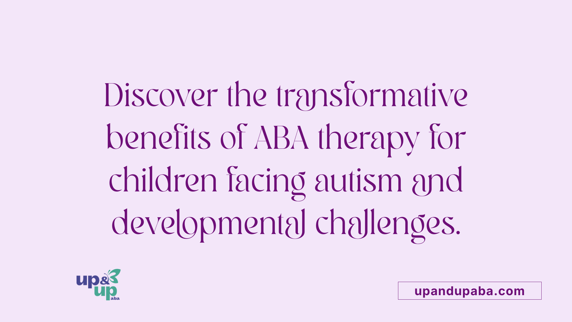 Discover the transformative benefits of ABA therapy for children facing autism and developmental challenges.