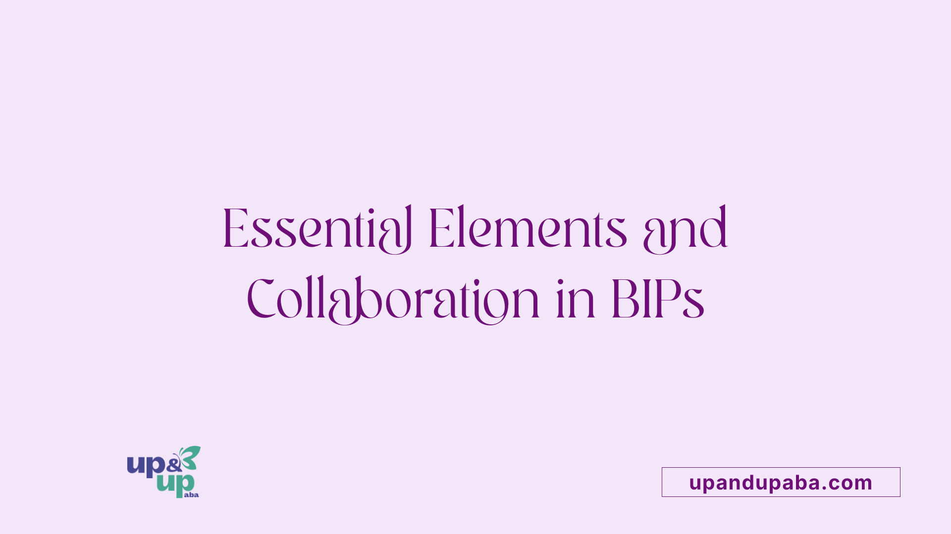 Essential Elements and Collaboration in BIPs