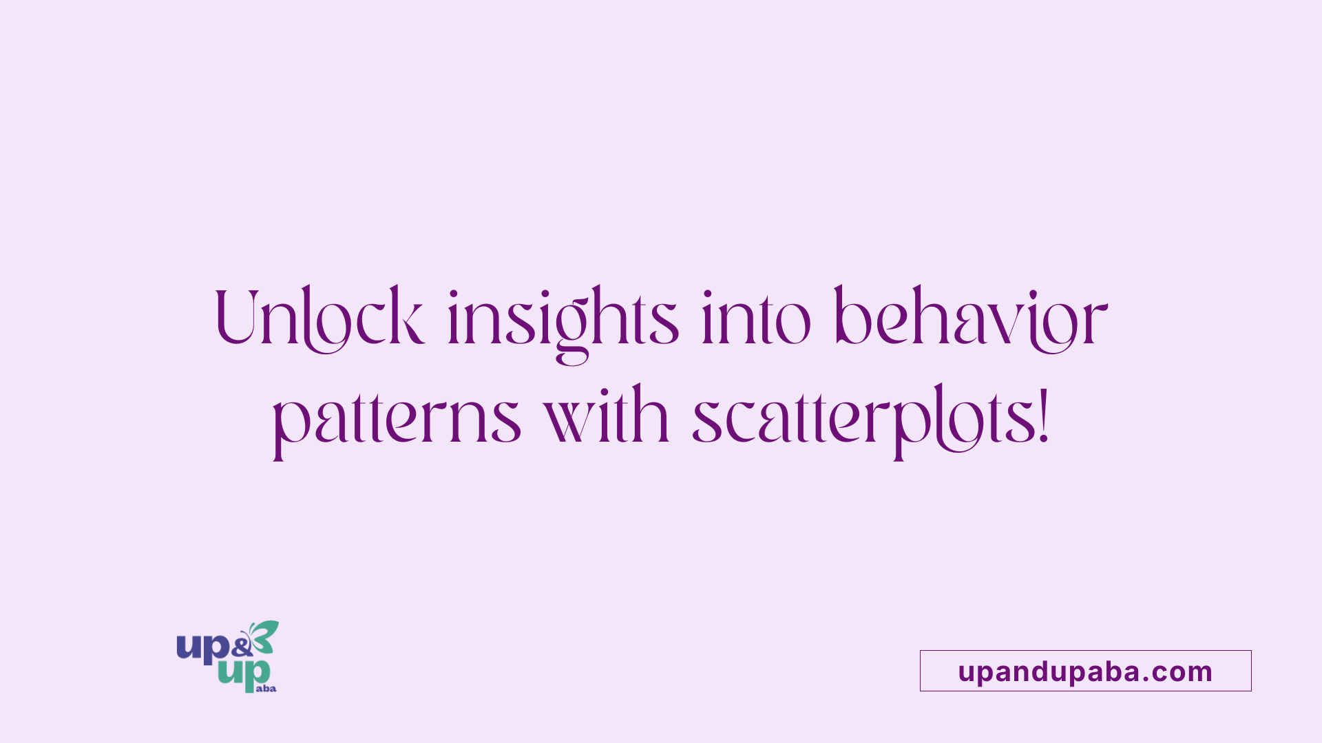 Unlock insights into behavior patterns with scatterplots!