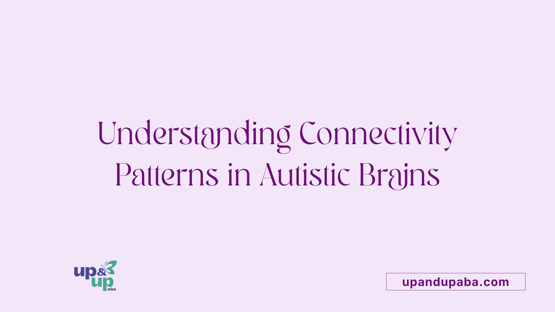 Understanding Connectivity Patterns in Autistic Brains