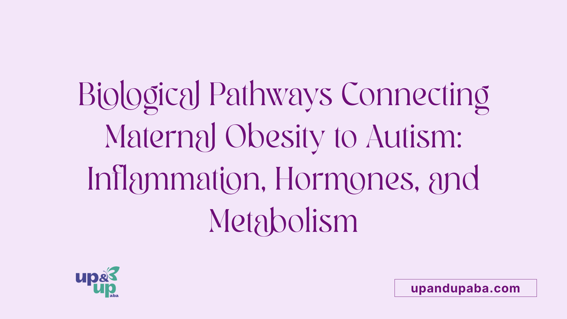 Biological Pathways Connecting Maternal Obesity to Autism: Inflammation, Hormones, and Metabolism