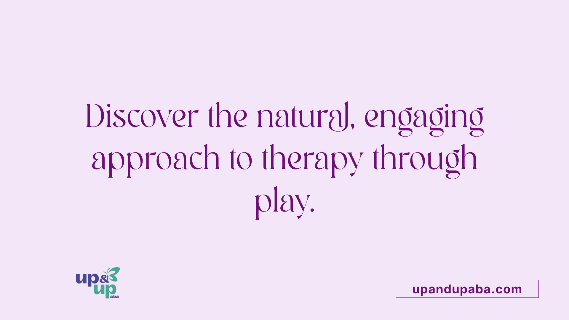 Discover the natural, engaging approach to therapy through play.