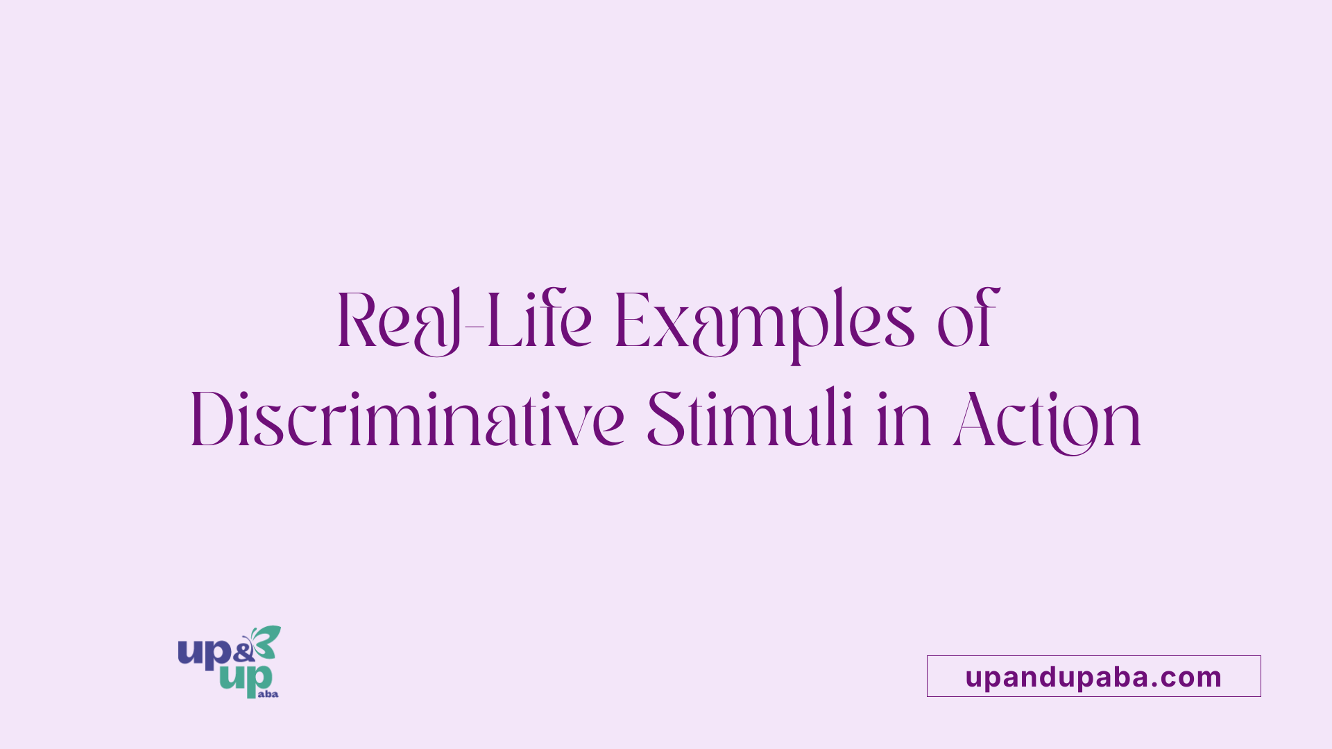 Real-Life Examples of Discriminative Stimuli in Action