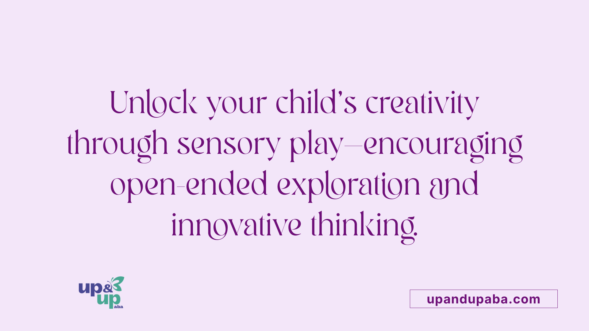 Unlock your child's creativity through sensory play—encouraging open-ended exploration and innovative thinking.