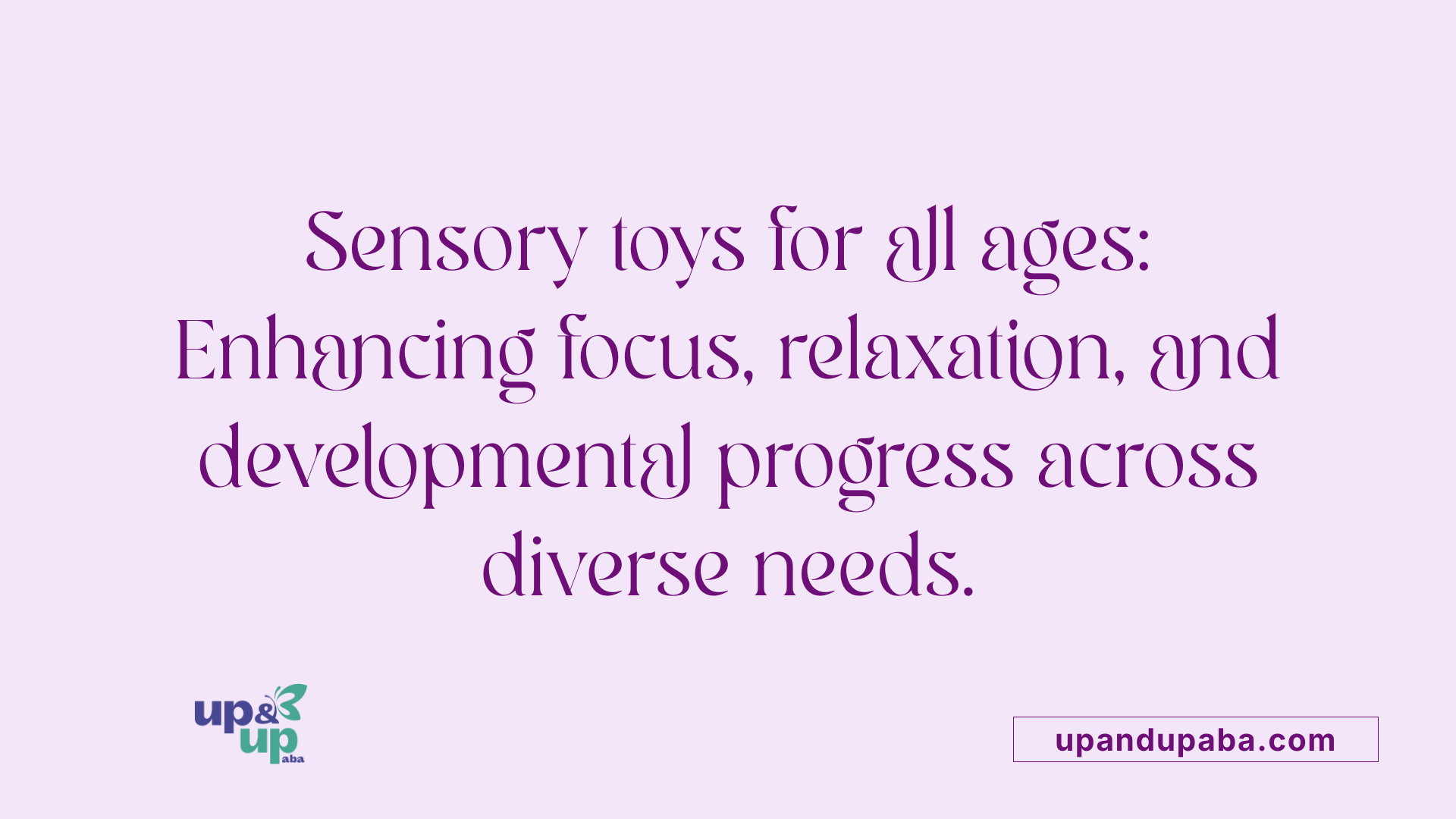 Sensory toys for all ages: Enhancing focus, relaxation, and developmental progress across diverse needs.