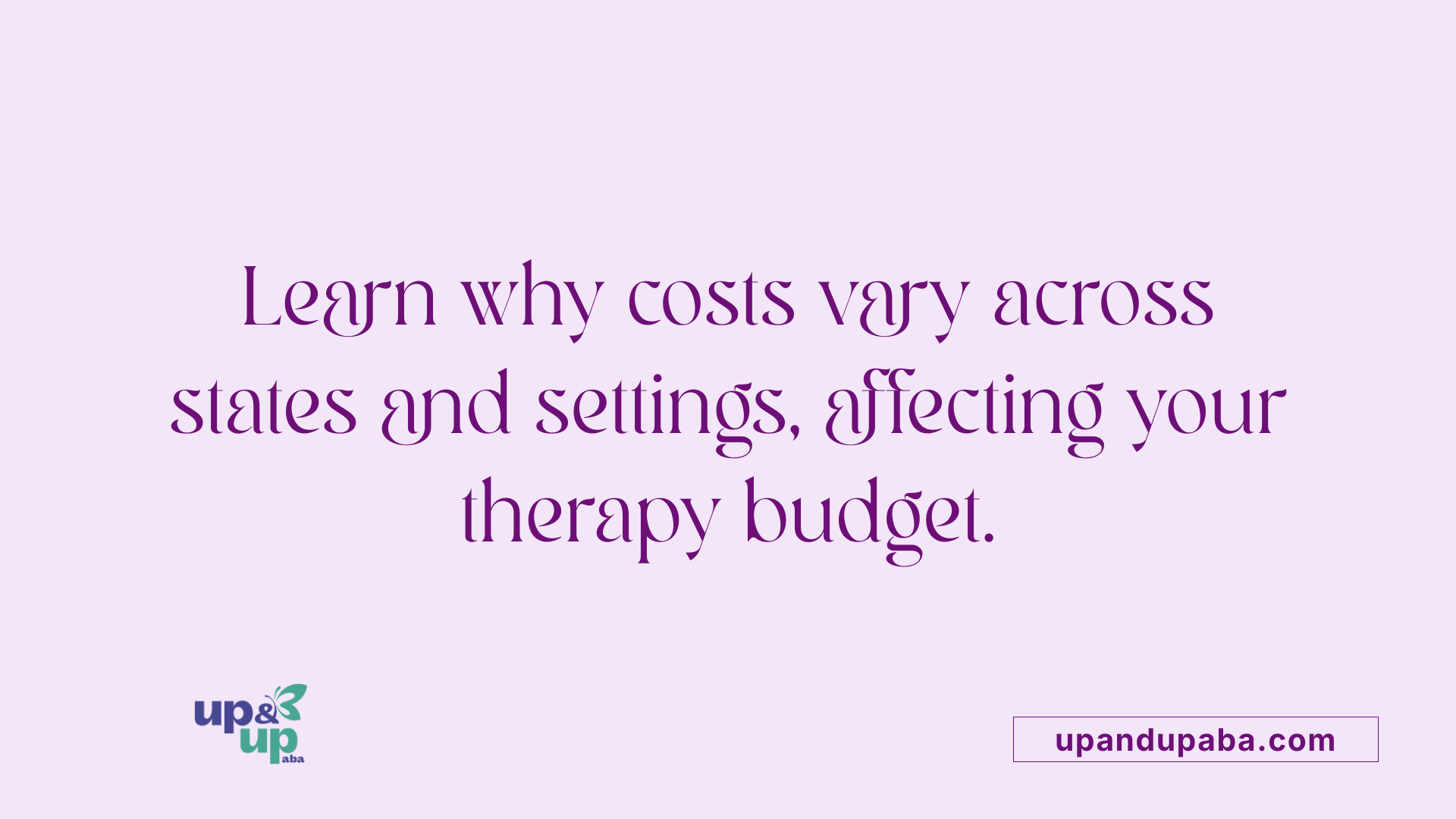 Learn why costs vary across states and settings, affecting your therapy budget.
