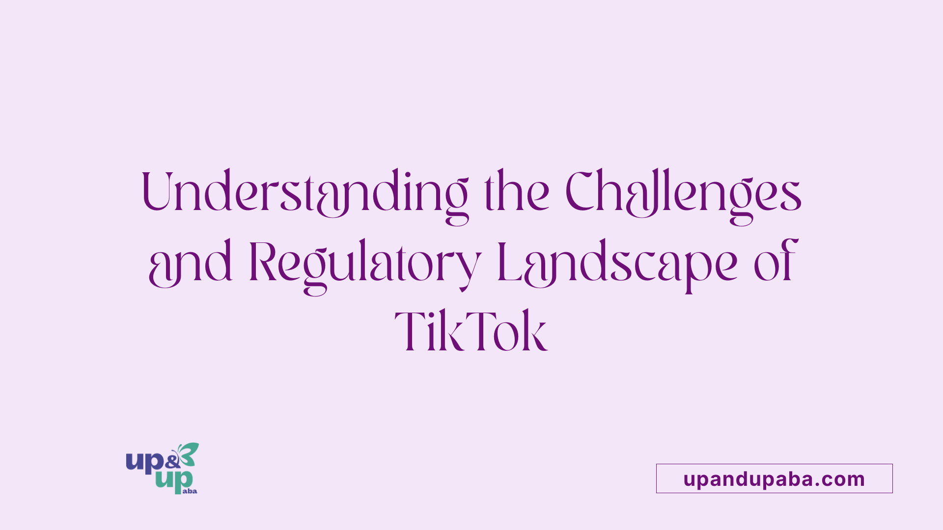 Understanding the Challenges and Regulatory Landscape of TikTok