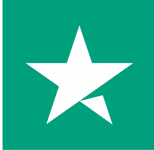 White star on a green background representing a Trustpilot customer review