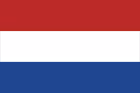 Flag of the Netherlands with red, white, and blue stripes