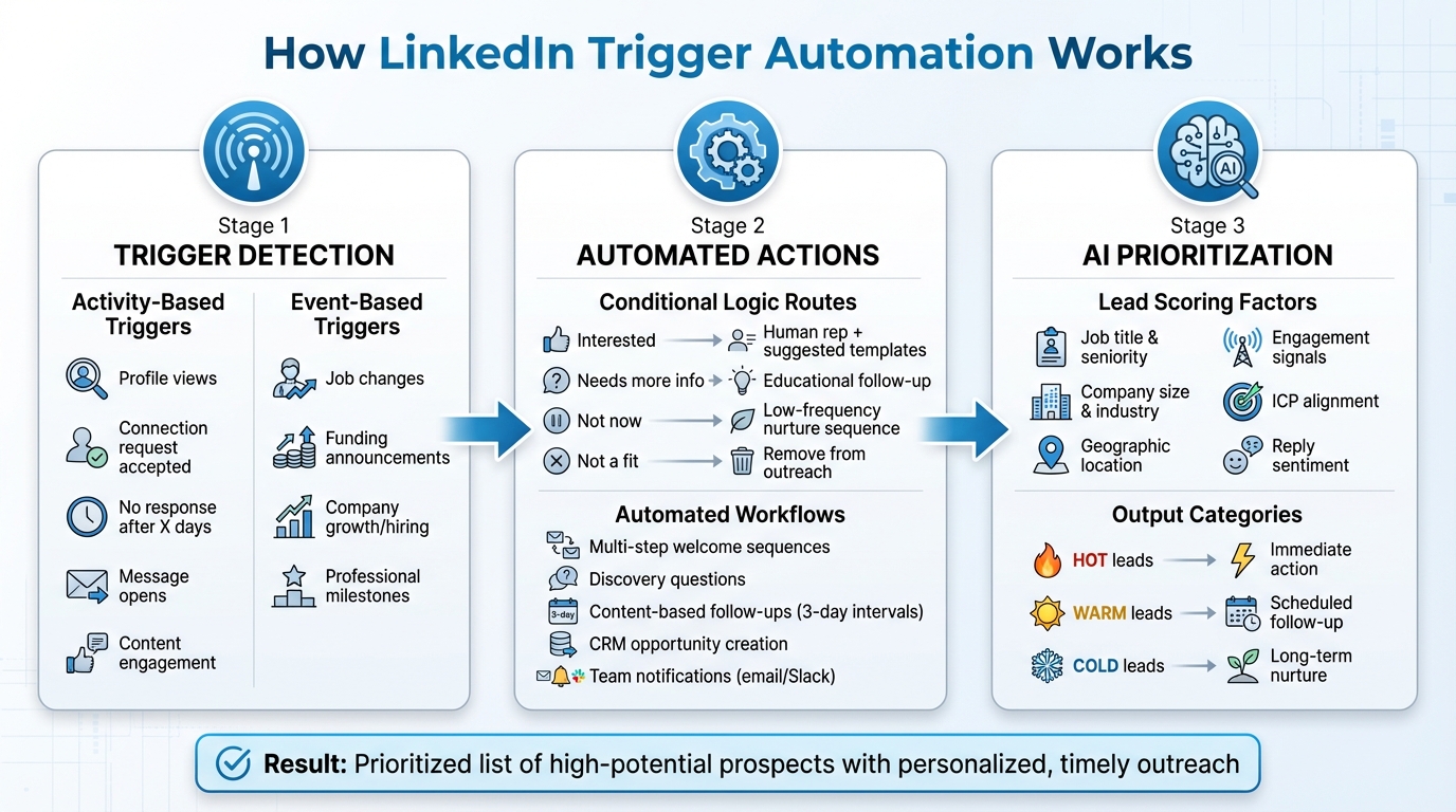 How LinkedIn Trigger Automation Works: From Signal to Action