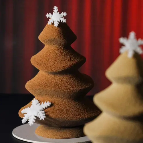 Zoom sujet sapin chocolat au lait 