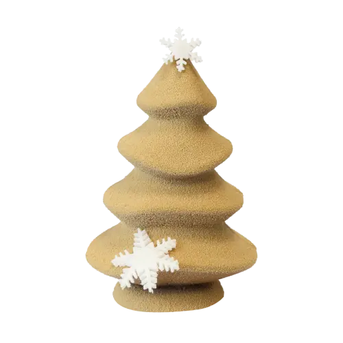 Sujet chocolat blond sapin de Noël 