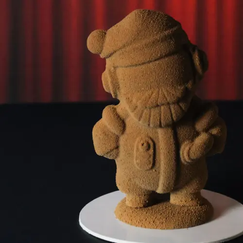 Zoom sujet Père Noël chocolat au lait 