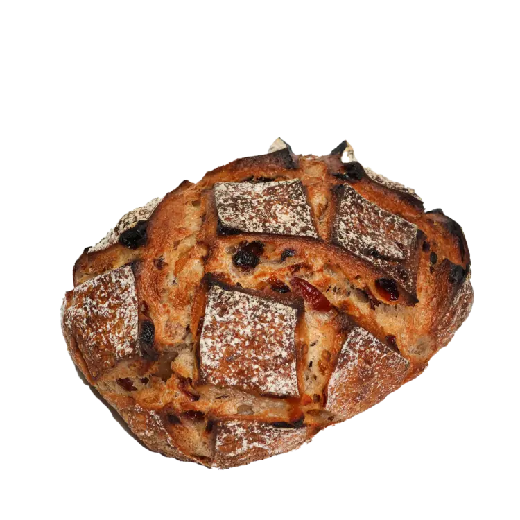 Pain sportif sur fond blanc