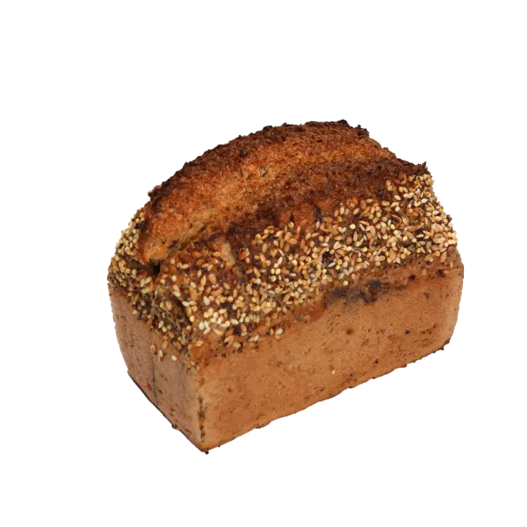 Pain nordique sur fond blanc