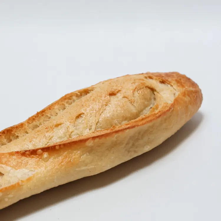 Zoom sur le bout d'une baguette traditionnelle