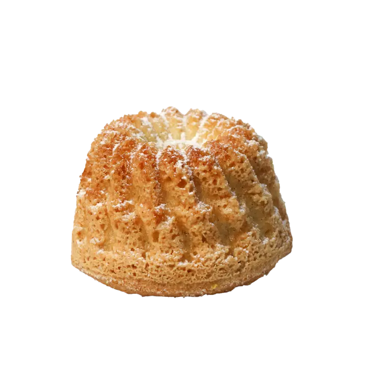 Notre biscuit de savoie sur fond blanc