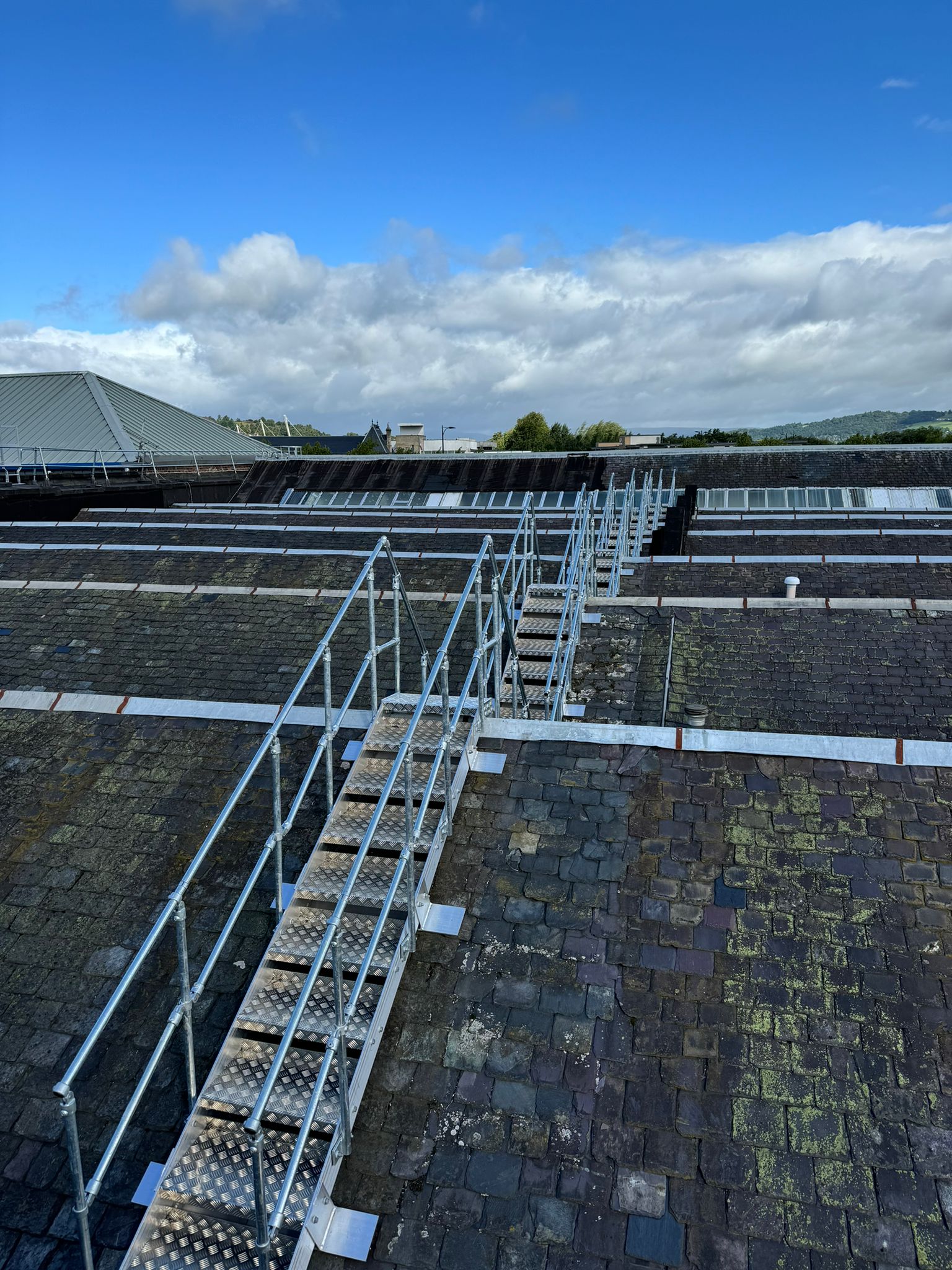 Roof walk way ladders works and install in Stirling