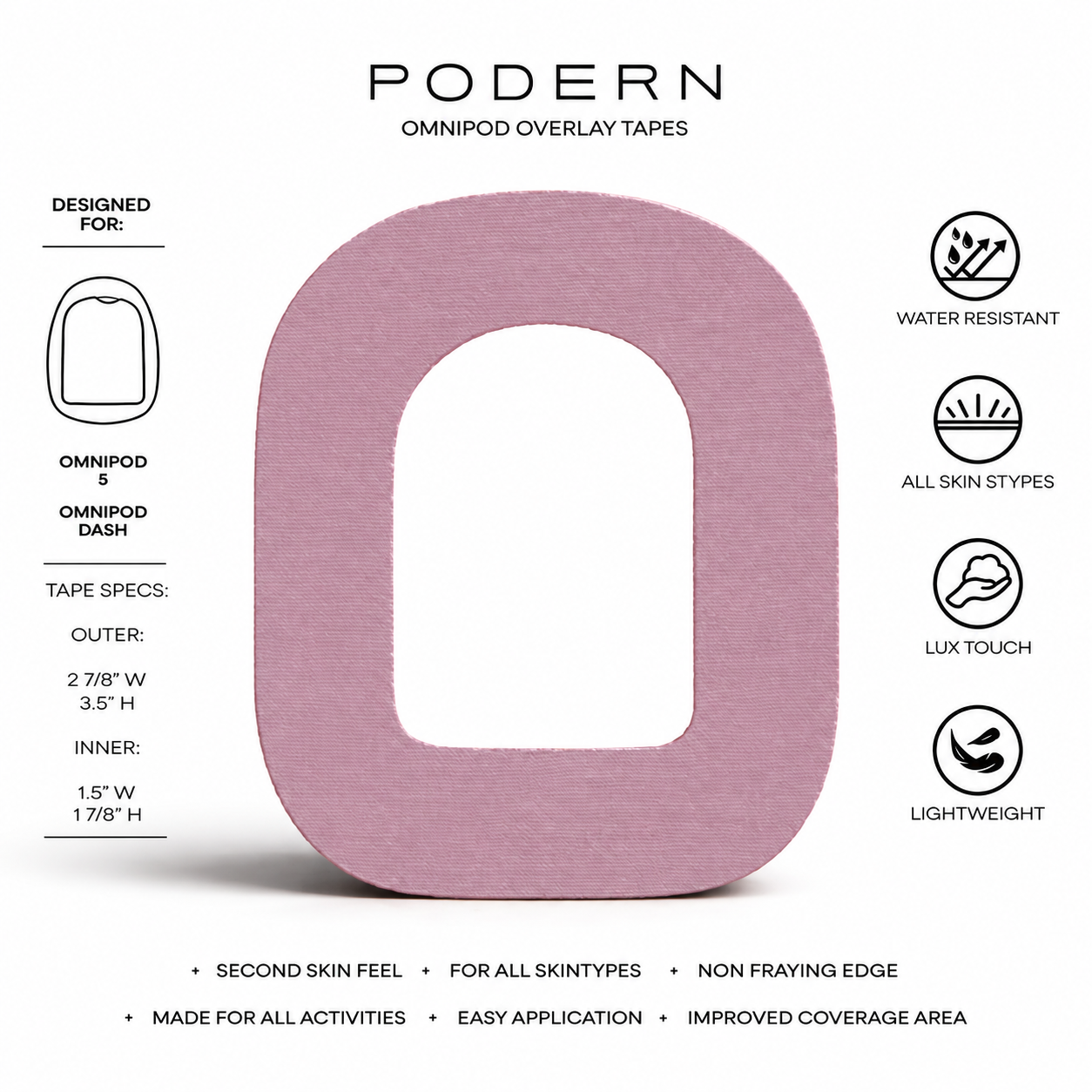 Omnipod® Fashion Overlay Tape (10 Pack)